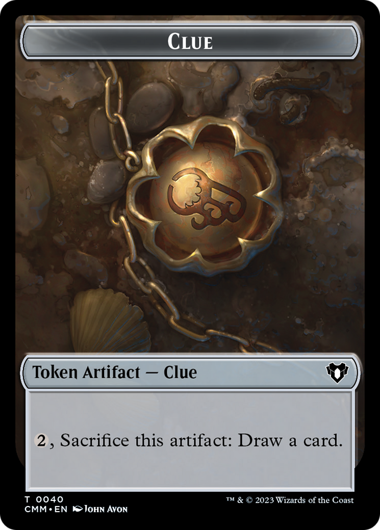 Clue // Construct (0041) Double-Sided Token [Commander Masters Tokens] | Exor Games Bridgewater