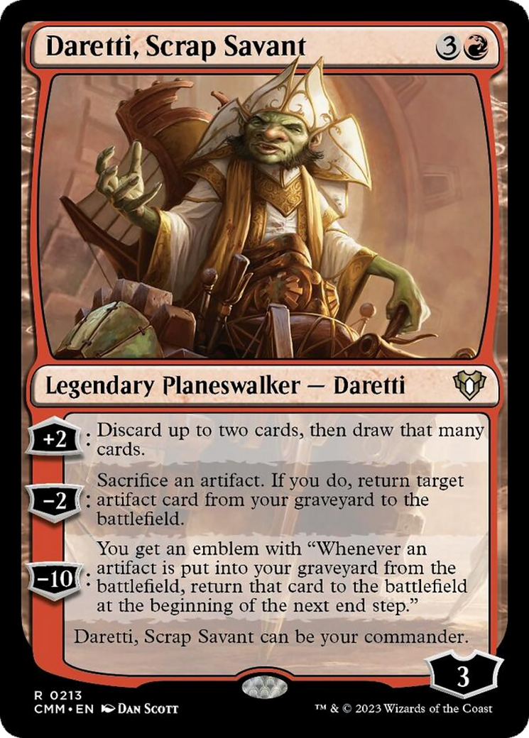 Daretti, Scrap Savant [Commander Masters] | Exor Games Bridgewater