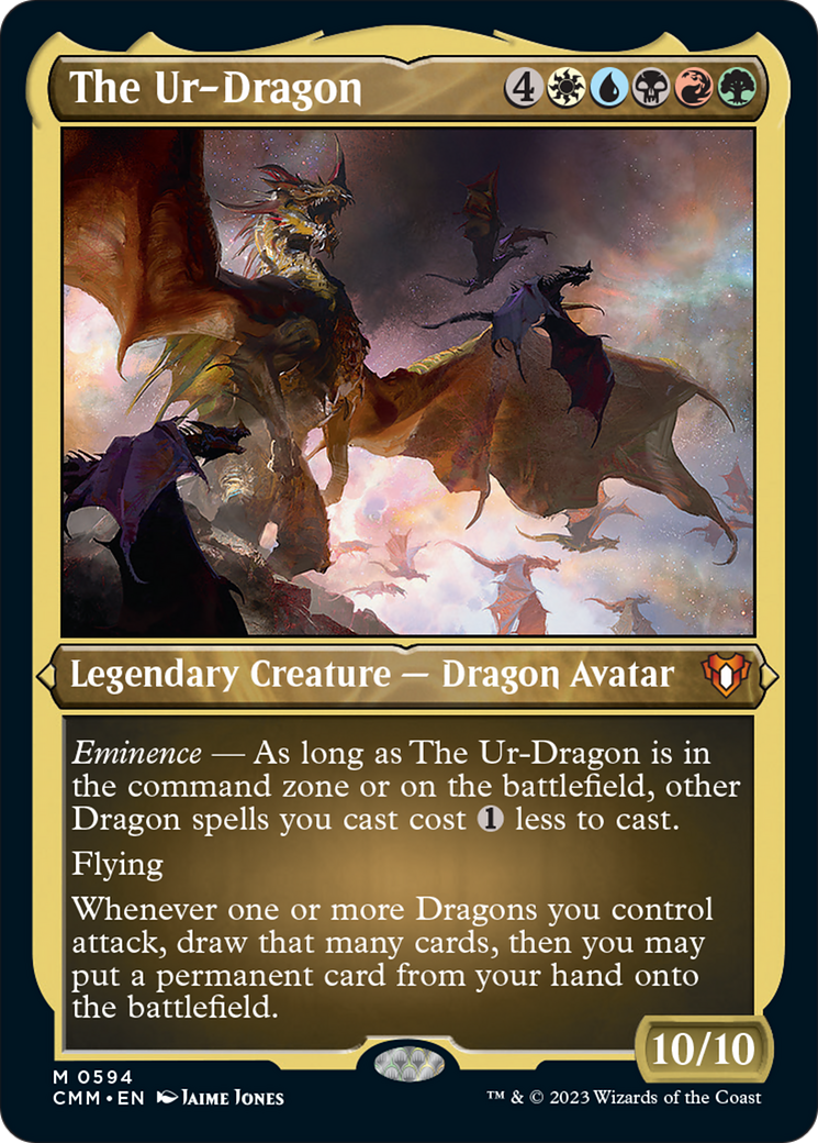 The Ur-Dragon (Foil Etched) [Commander Masters] | Exor Games Bridgewater