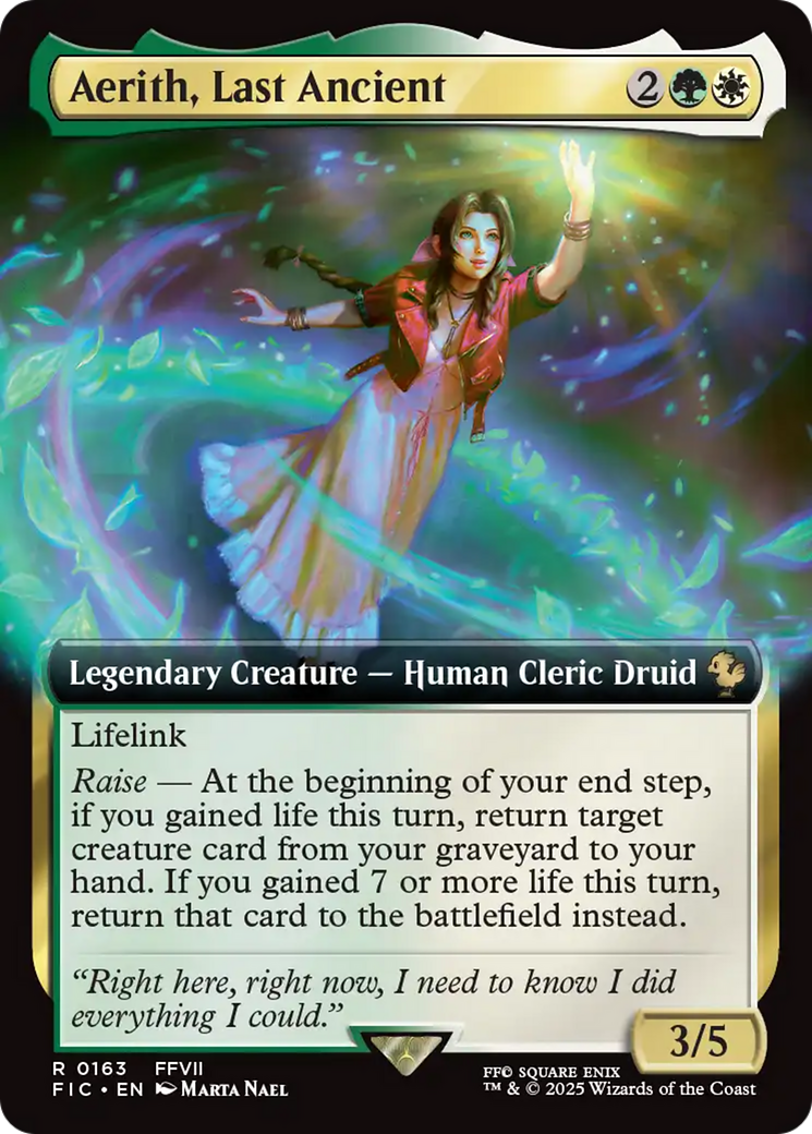 Aerith, Last Ancient (Extended Art) [FINAL FANTASY Commander] | Exor Games Bridgewater