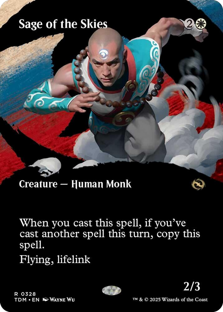 Sage of the Skies (Borderless) [Tarkir: Dragonstorm] | Exor Games Bridgewater