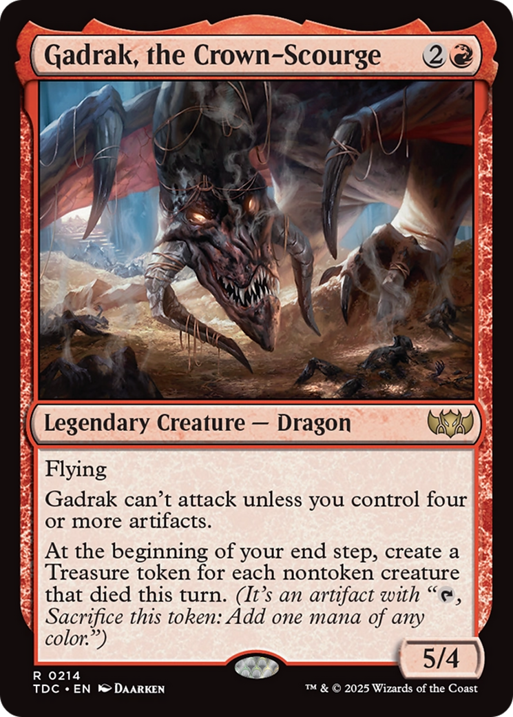 Gadrak, the Crown-Scourge [Tarkir: Dragonstorm Commander] | Exor Games Bridgewater