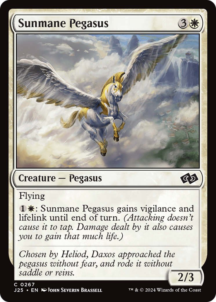 Sunmane Pegasus [Foundations Jumpstart] | Exor Games Bridgewater