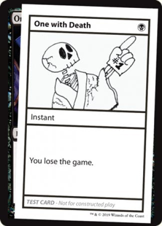 One with Death (2021 Edition) [Mystery Booster Playtest Cards] | Exor Games Bridgewater