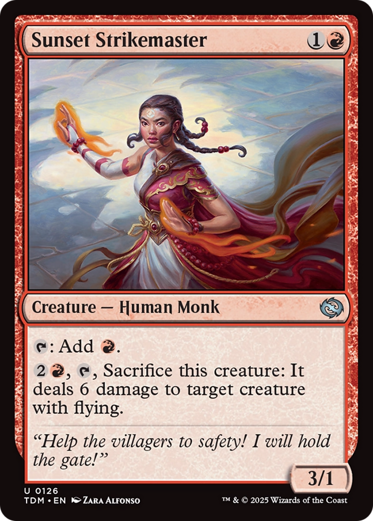 Sunset Strikemaster [Tarkir: Dragonstorm] | Exor Games Bridgewater