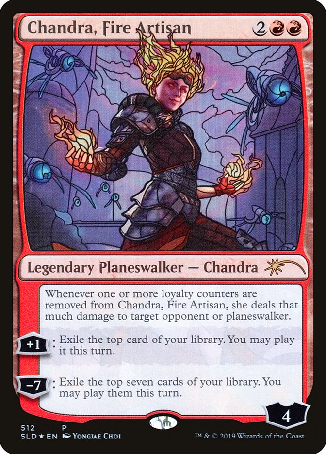 Chandra, Fire Artisan (Stained Glass) [Secret Lair Drop Promos] | Exor Games Bridgewater