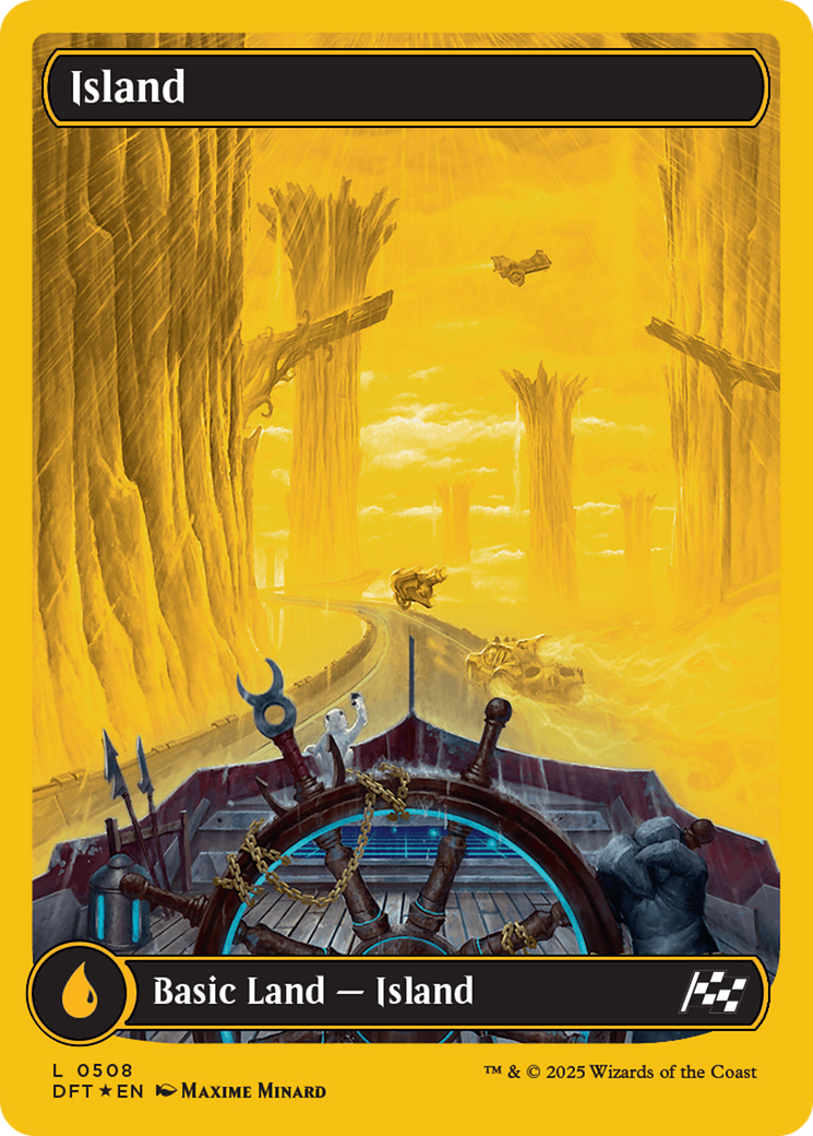 Island (0508) (First-Place Foil) [Aetherdrift] | Exor Games Bridgewater