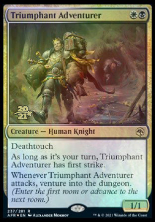 Triumphant Adventurer [Dungeons & Dragons: Adventures in the Forgotten Realms Prerelease Promos] | Exor Games Bridgewater