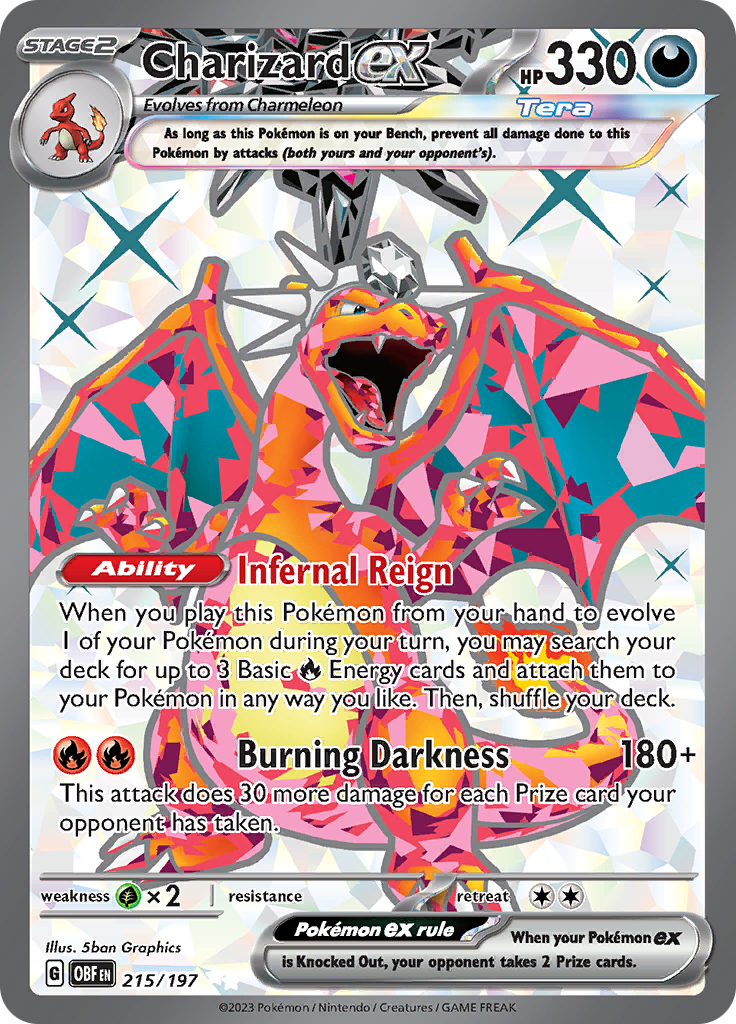 Charizard ex (215/197) [Scarlet & Violet: Obsidian Flames] | Exor Games Bridgewater