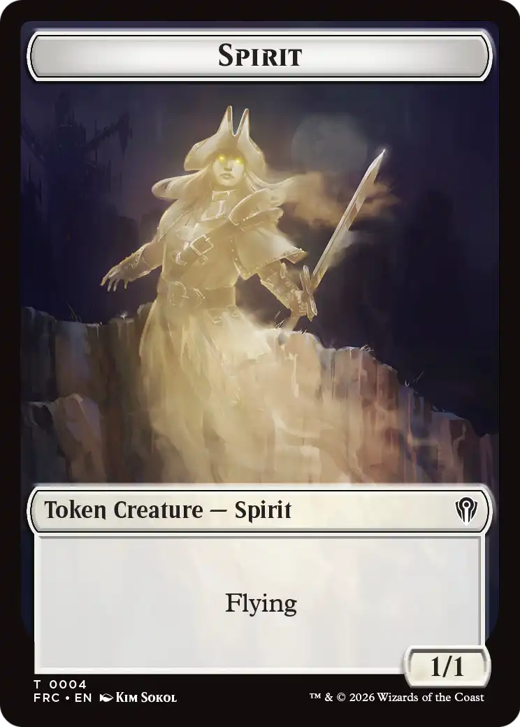 Goblin // Spirit Double-Sided Token [Reality Fracture Commander Tokens] | Exor Games Bridgewater