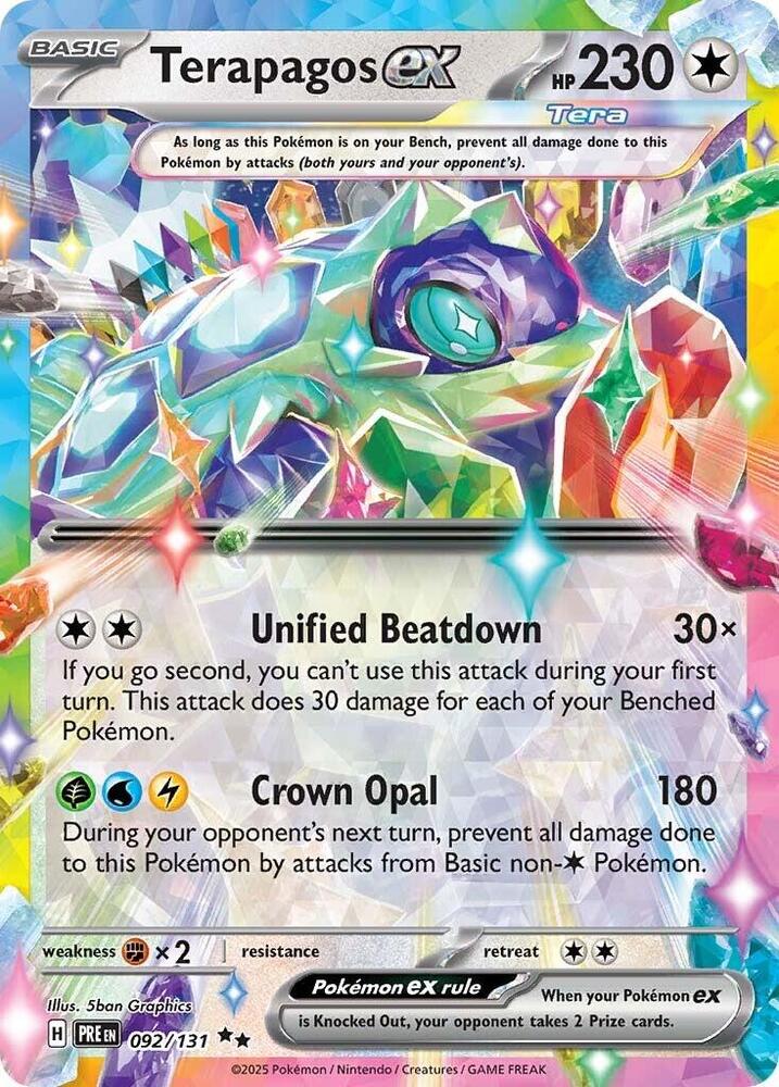 Terapagos ex (092/131) [Scarlet & Violet: Prismatic Evolutions] | Exor Games Bridgewater