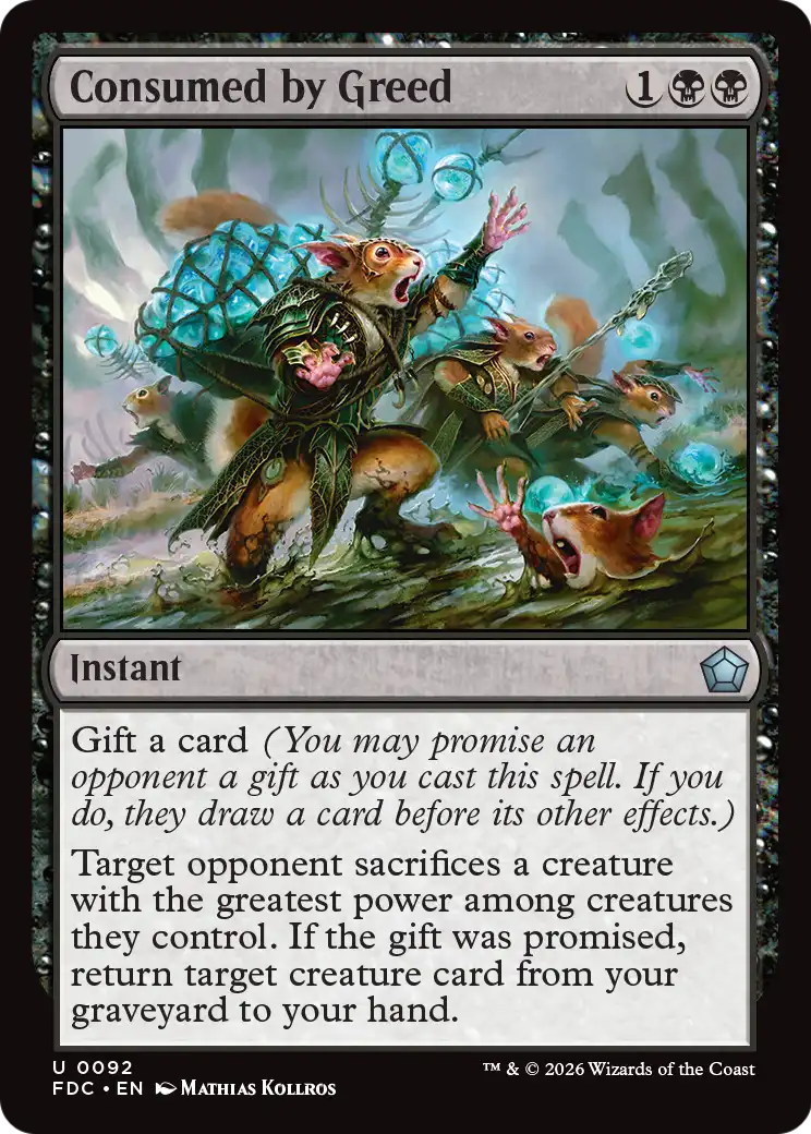 Consumed by Greed [Foundations Commander] | Exor Games Bridgewater