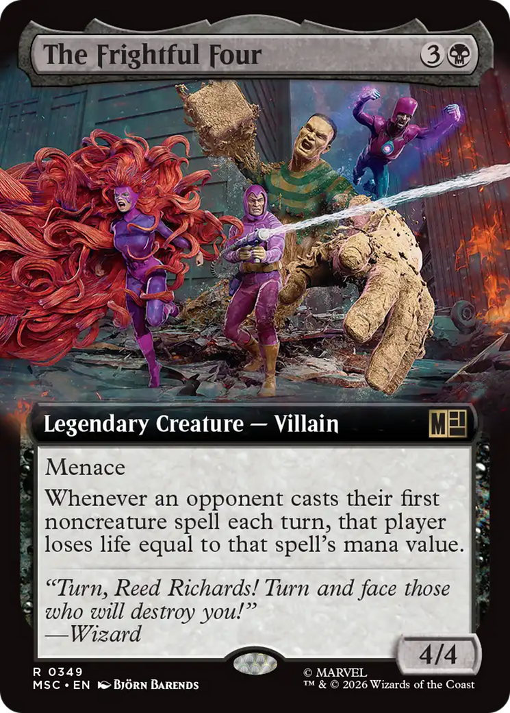 The Frightful Four (Extended Art) [Marvel Super Heroes Commander] | Exor Games Bridgewater