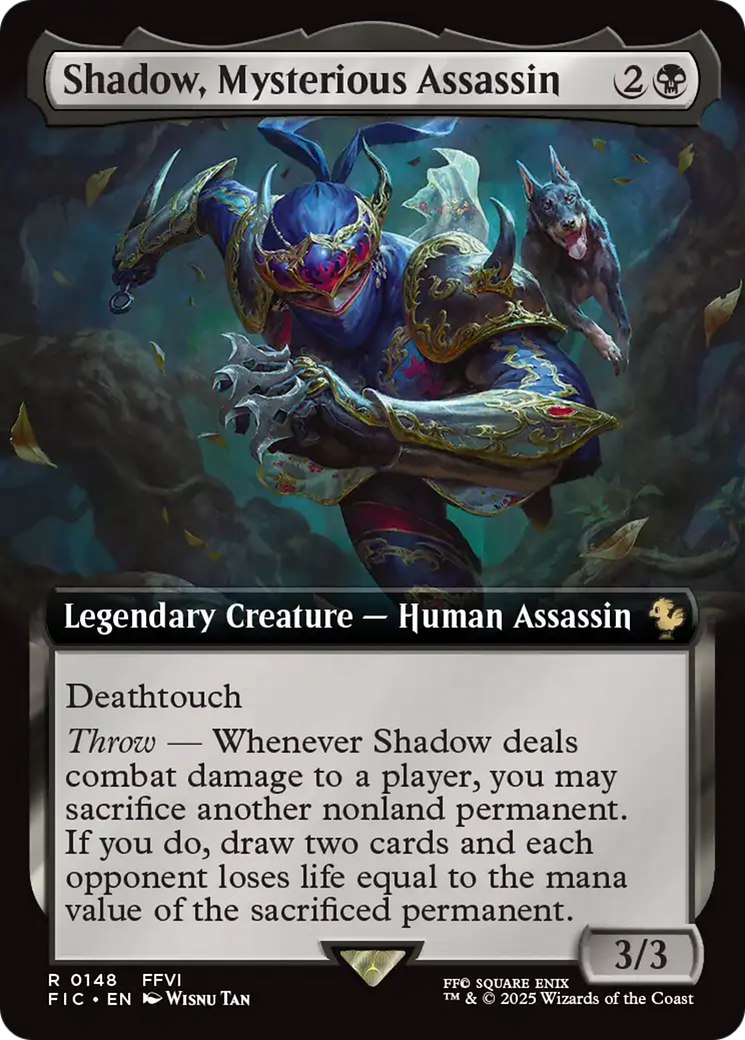 Shadow, Mysterious Assassin (Extended Art) [FINAL FANTASY Commander] | Exor Games Bridgewater