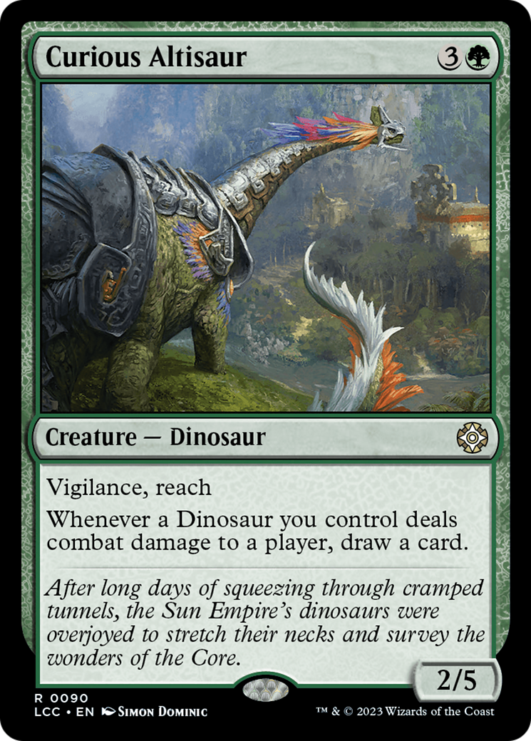 Curious Altisaur [The Lost Caverns of Ixalan Commander] | Exor Games Bridgewater