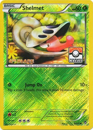 Shelmet (8/111) (League Promo 4th Place) [XY: Furious Fists] | Exor Games Bridgewater