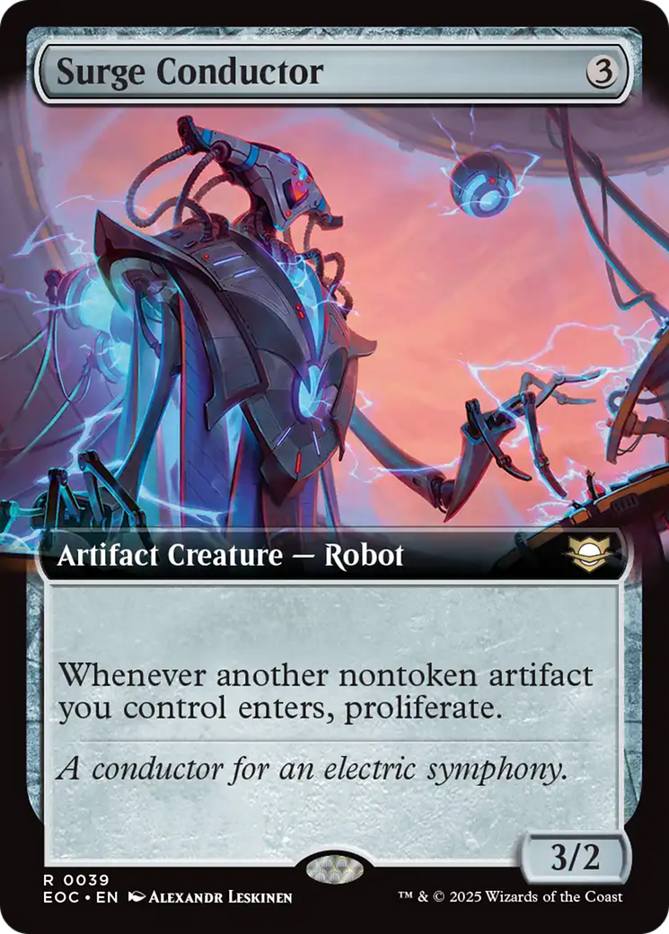 Surge Conductor (Extended Art) [Edge of Eternities Commander] | Exor Games Bridgewater
