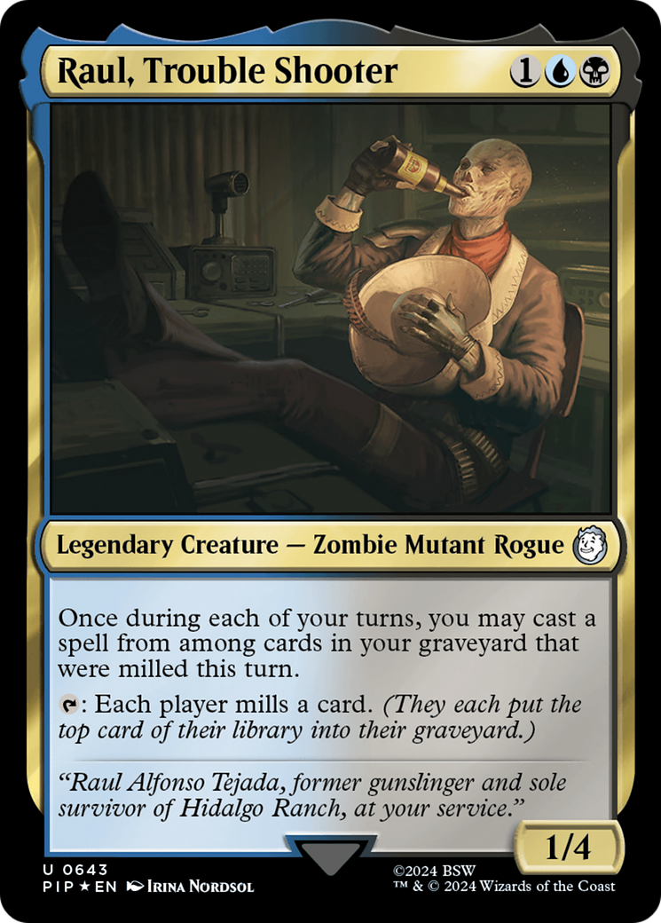 Raul, Trouble Shooter (Surge Foil) [Fallout] | Exor Games Bridgewater