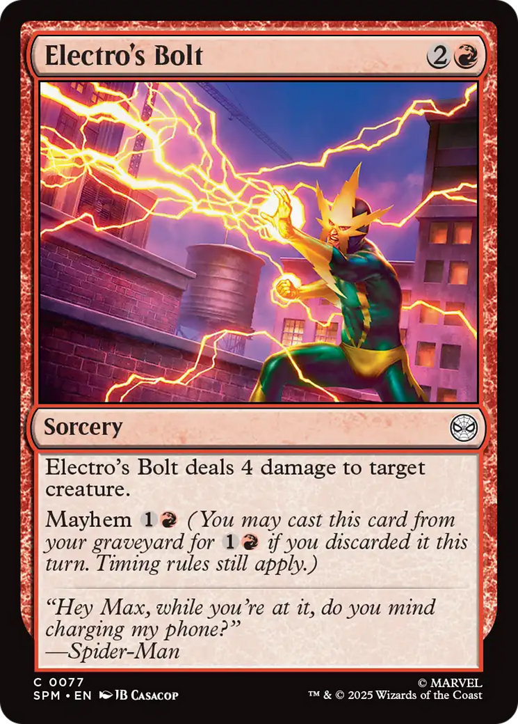 Electro's Bolt [Marvel's Spider-Man] | Exor Games Bridgewater