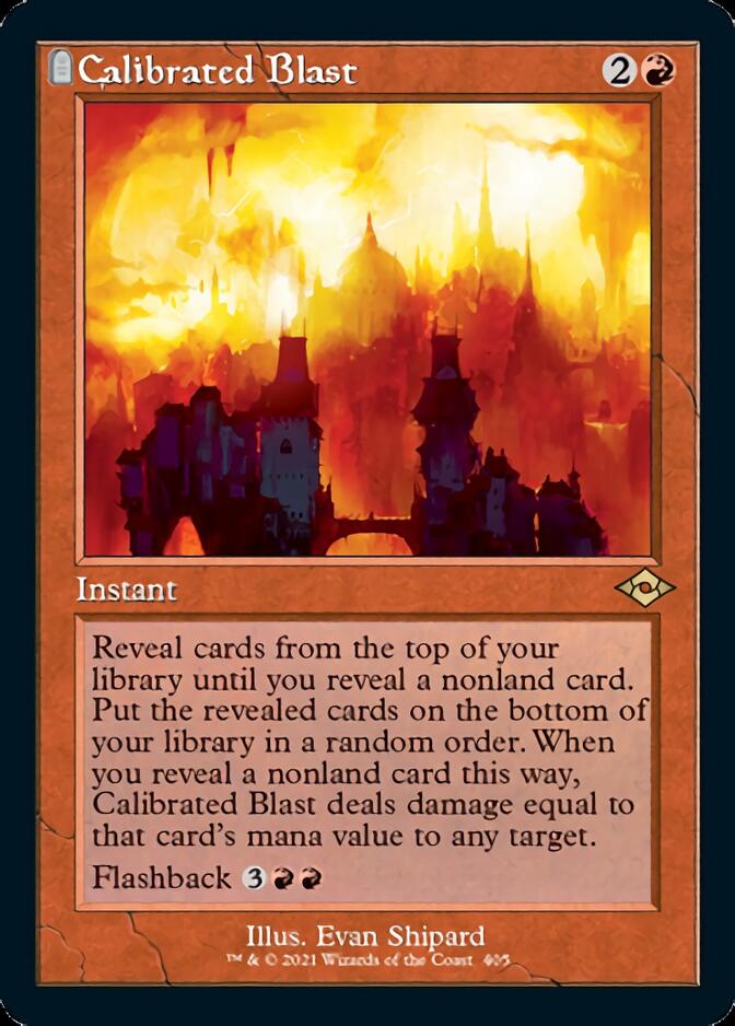 Calibrated Blast (Retro Foil Etched) [Modern Horizons 2] | Exor Games Bridgewater