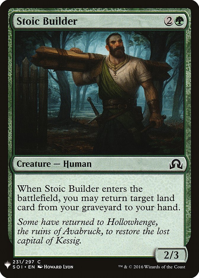 Stoic Builder [Mystery Booster] | Exor Games Bridgewater