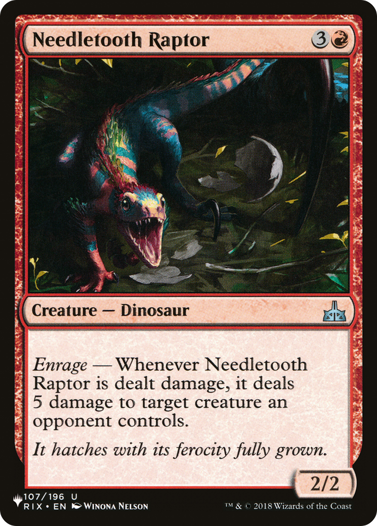 Needletooth Raptor [The List Reprints] | Exor Games Bridgewater