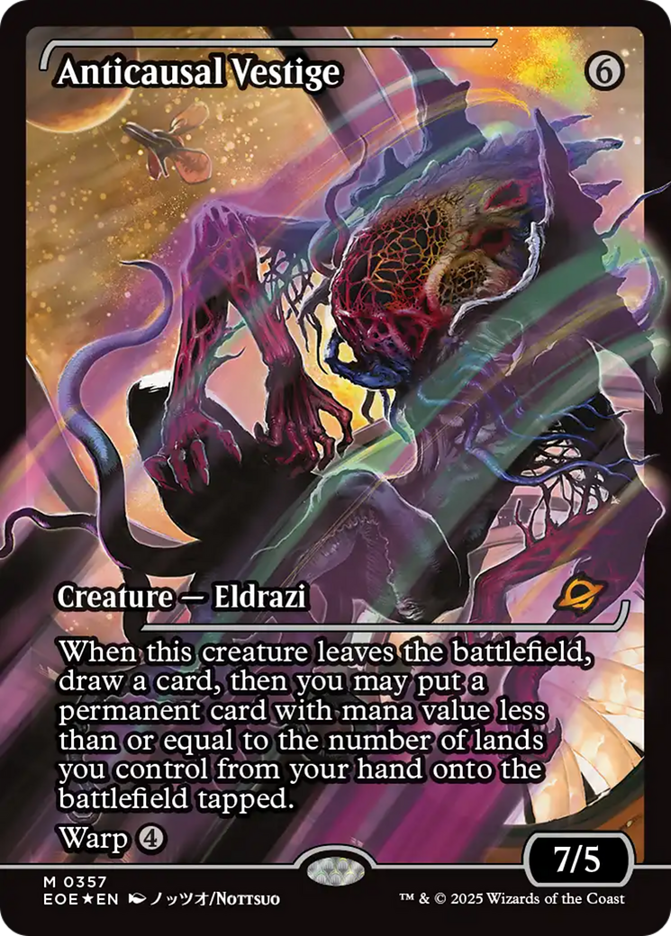 Anticausal Vestige (Showcase) [Edge of Eternities] | Exor Games Bridgewater