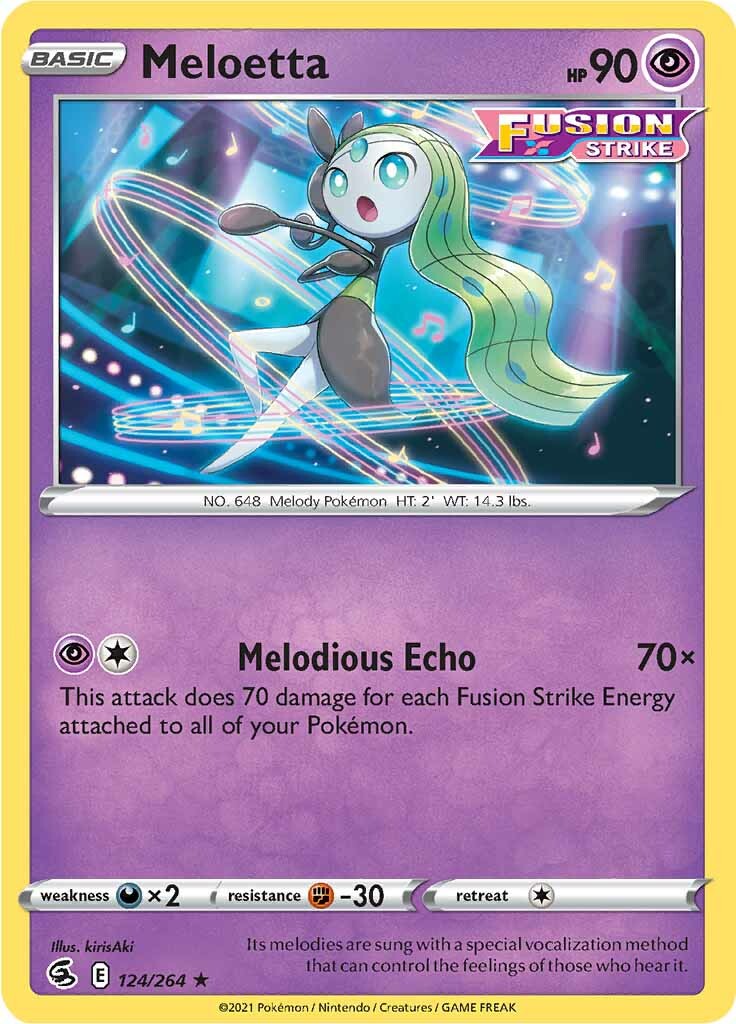 Meloetta (124/264) [Sword & Shield: Fusion Strike] | Exor Games Bridgewater