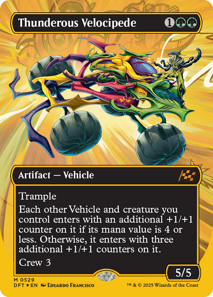 Thunderous Velocipede (Borderless) (First-Place Foil) [Aetherdrift] | Exor Games Bridgewater