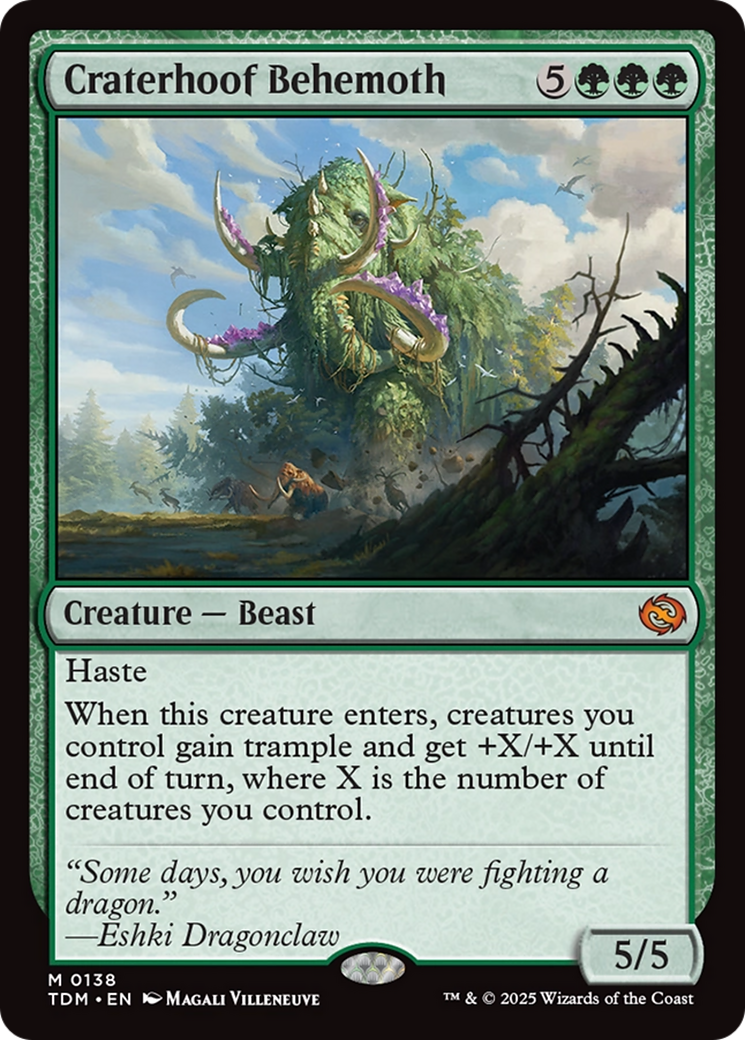 Craterhoof Behemoth [Tarkir: Dragonstorm] | Exor Games Bridgewater