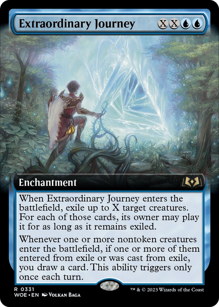 Extraordinary Journey (Extended Art) [Wilds of Eldraine] | Exor Games Bridgewater