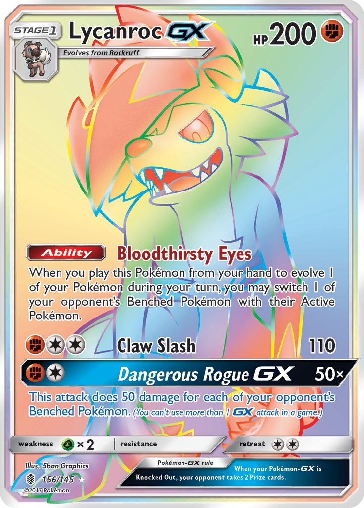 Lycanroc GX (156/145) [Sun & Moon: Guardians Rising] | Exor Games Bridgewater