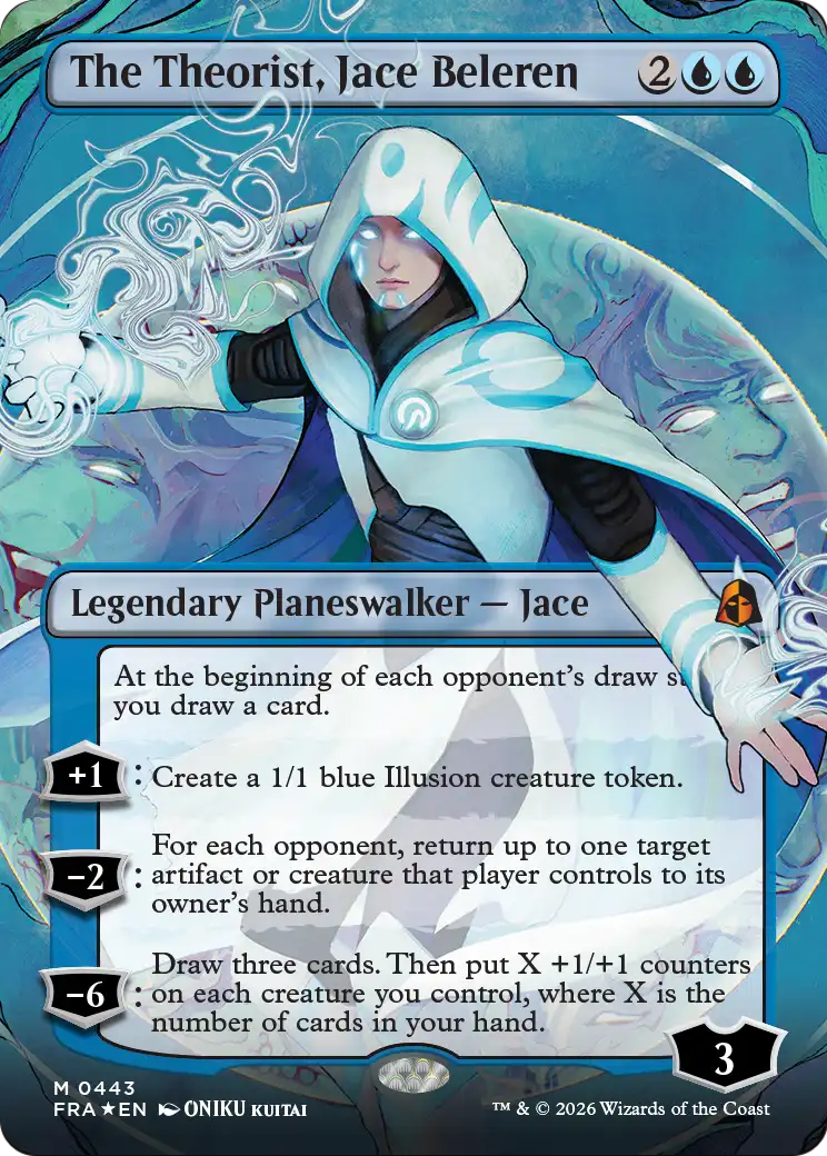 The Theorist, Jace Beleren (Borderless) (0443) [Reality Fracture] | Exor Games Bridgewater