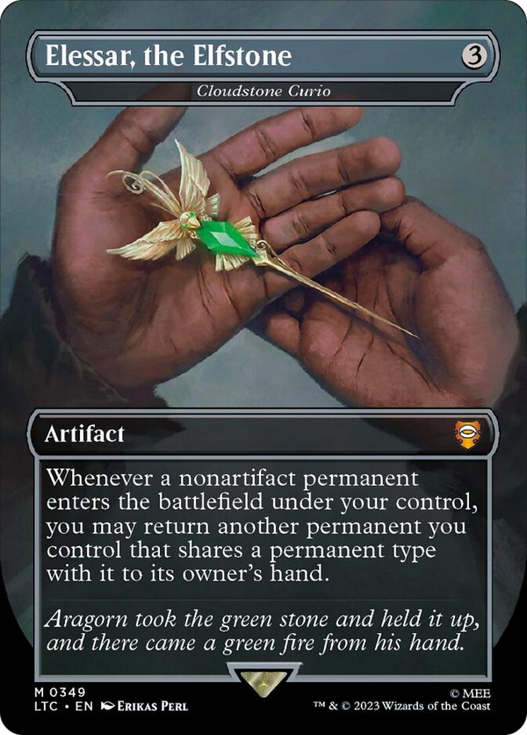 Elessar, the Elfstone - Cloudstone Curio (Surge Foil) [The Lord of the Rings: Tales of Middle-Earth Commander] | Exor Games Bridgewater