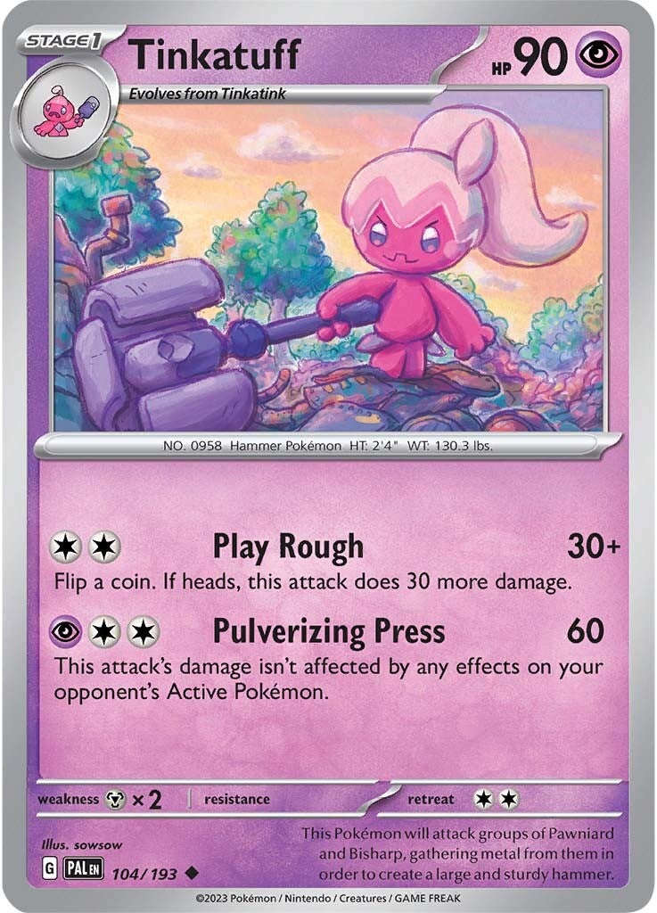 Tinkatuff (104/193) [Scarlet & Violet: Paldea Evolved] | Exor Games Bridgewater
