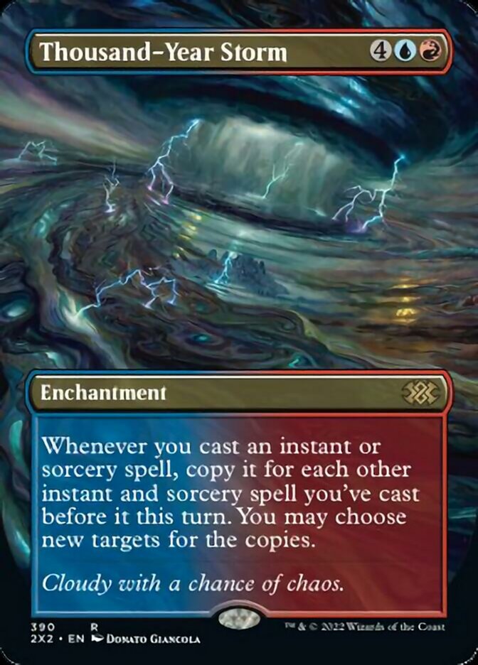 Thousand-Year Storm (Borderless Alternate Art) [Double Masters 2022] | Exor Games Bridgewater