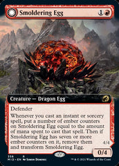 Smoldering Egg // Ashmouth Dragon (Extended Art) [Innistrad: Midnight Hunt] | Exor Games Bridgewater
