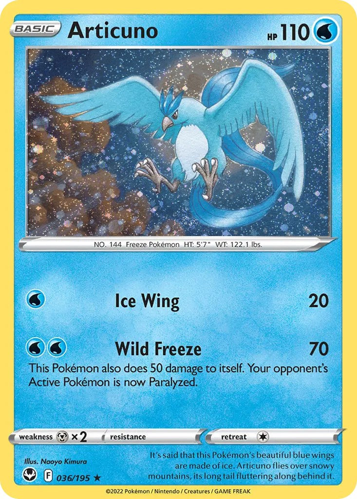 Articuno (036/195) (Cosmos Holo) [Sword & Shield: Base Set] | Exor Games Bridgewater