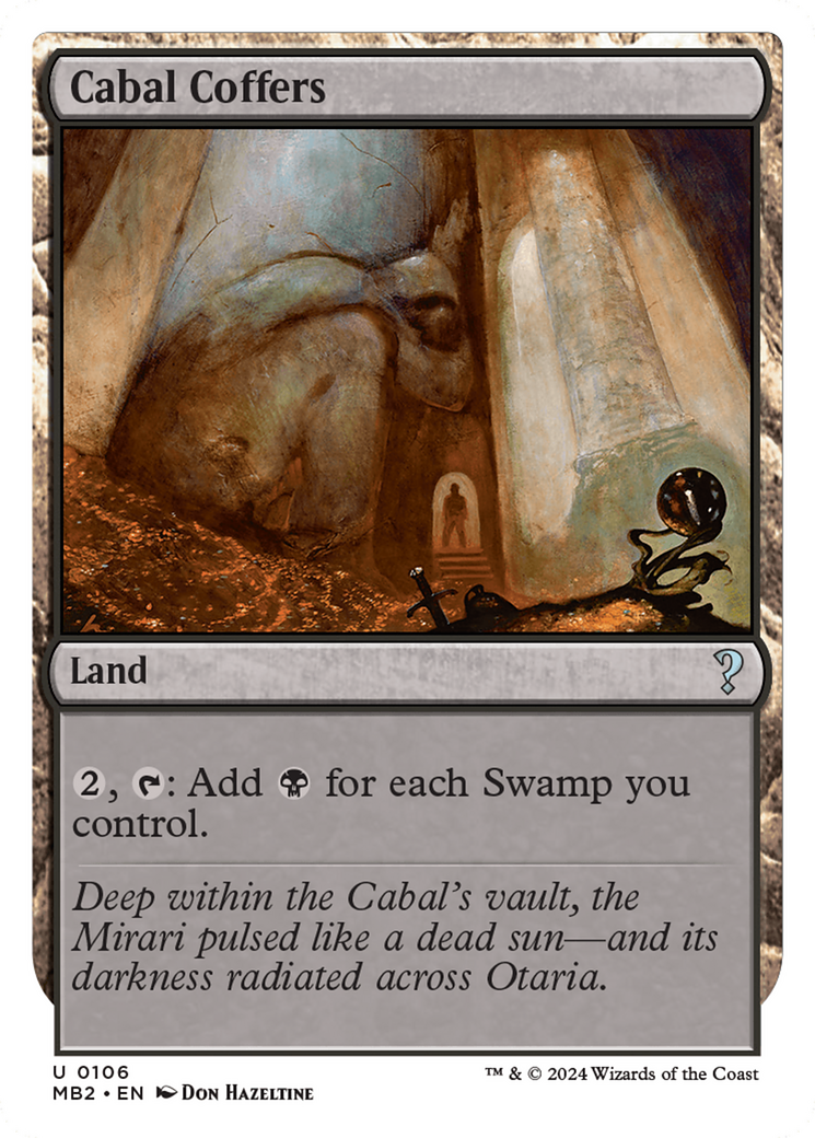 Cabal Coffers (White Border) [Mystery Booster 2] | Exor Games Bridgewater