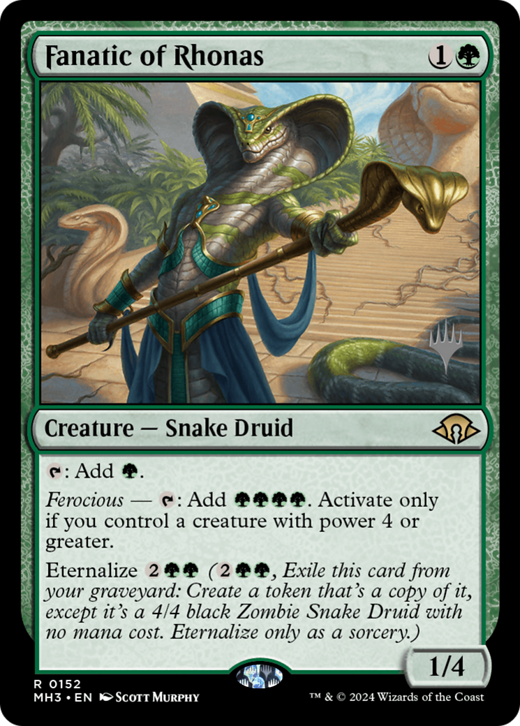 Fanatic of Rhonas [Lorwyn Eclipsed Promos] | Exor Games Bridgewater