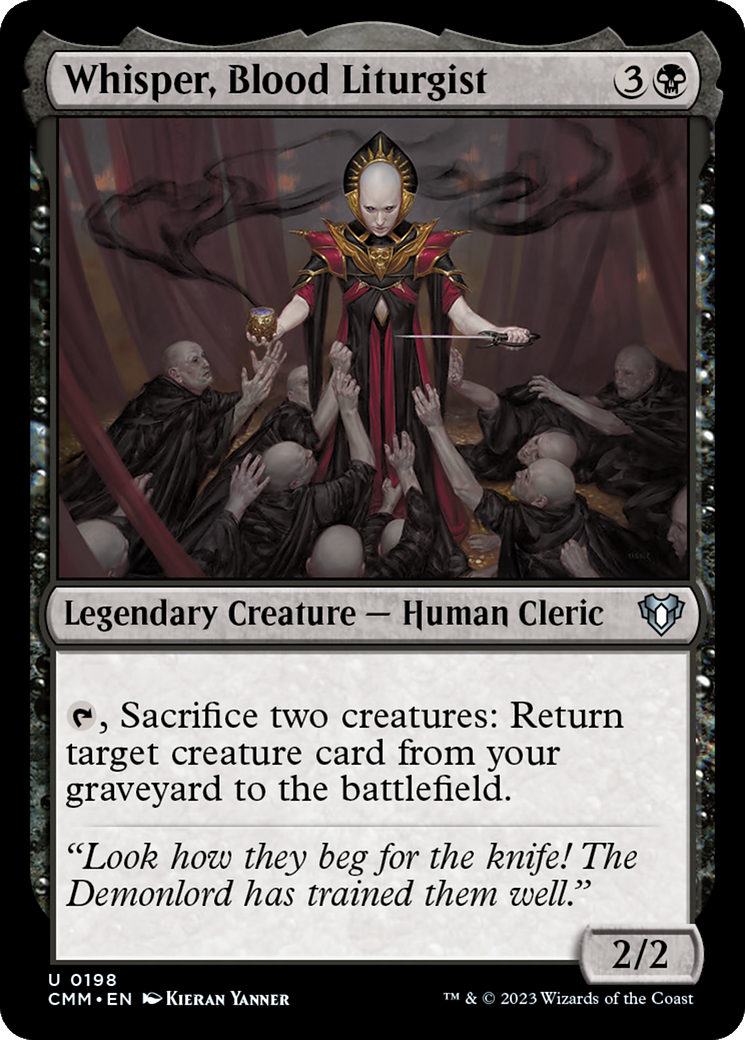 Whisper, Blood Liturgist [Commander Masters] | Exor Games Bridgewater