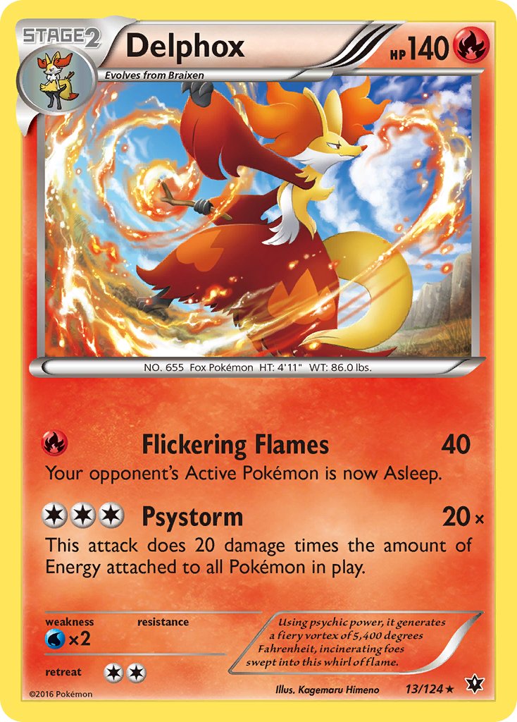 Delphox (13/124) (Theme Deck Exclusive) [XY: Fates Collide] | Exor Games Bridgewater