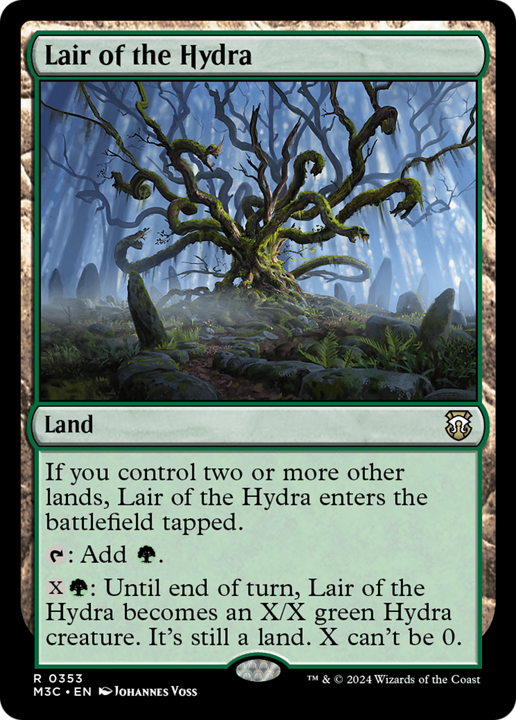 Lair of the Hydra (Ripple Foil) [Modern Horizons 3 Commander] | Exor Games Bridgewater