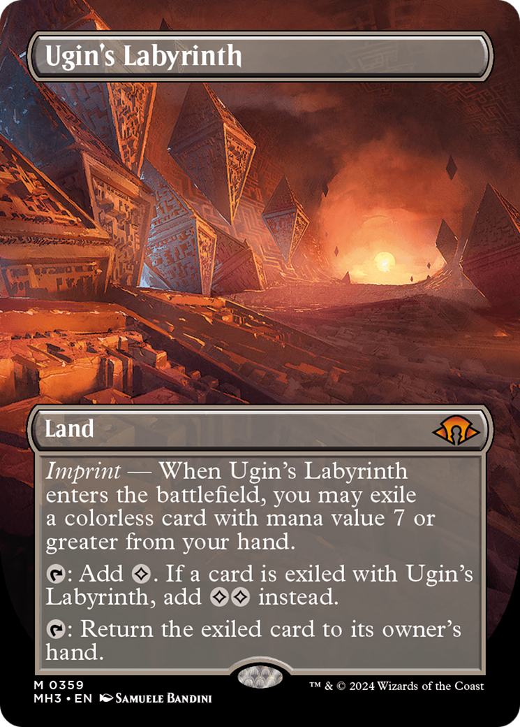 Ugin's Labyrinth (Borderless) [Modern Horizons 3] | Exor Games Bridgewater