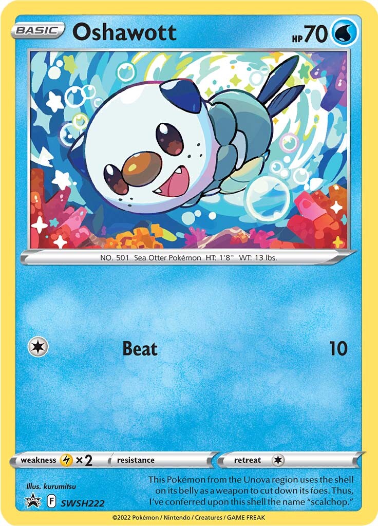 Oshawott (SWSH222) [Sword & Shield: Black Star Promos] | Exor Games Bridgewater