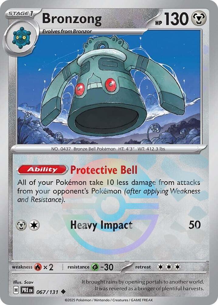 Bronzong (067/131) (Poke Ball Pattern) [Scarlet & Violet: Prismatic Evolutions] | Exor Games Bridgewater