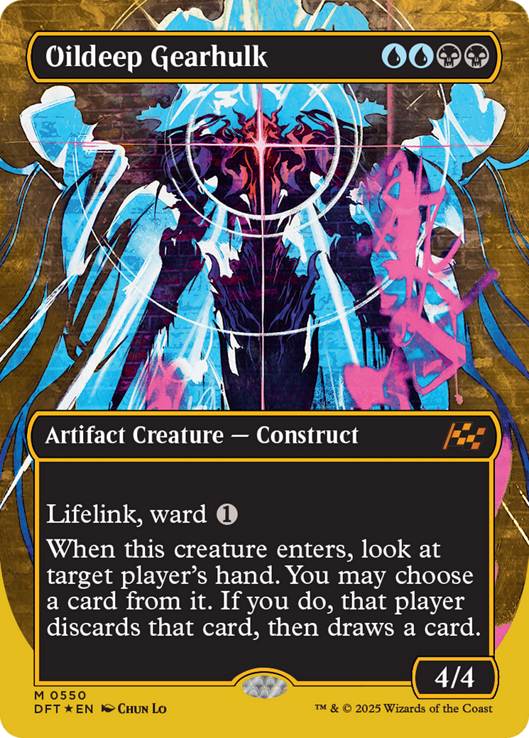 Oildeep Gearhulk (Borderless) (First-Place Foil) [Aetherdrift] | Exor Games Bridgewater