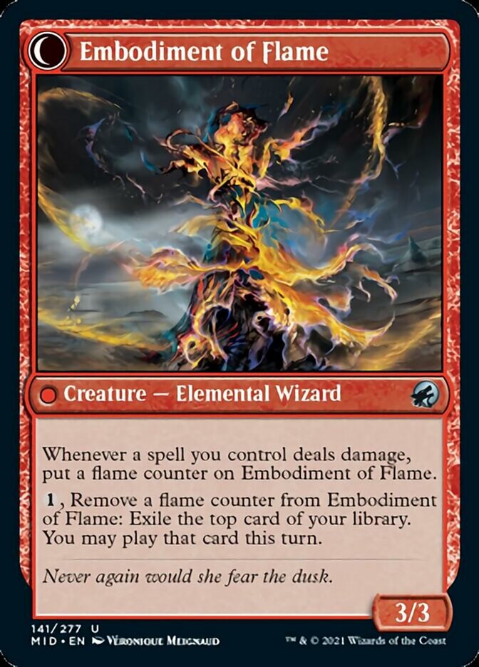 Flame Channeler // Embodiment of Flame [Innistrad: Midnight Hunt] | Exor Games Bridgewater