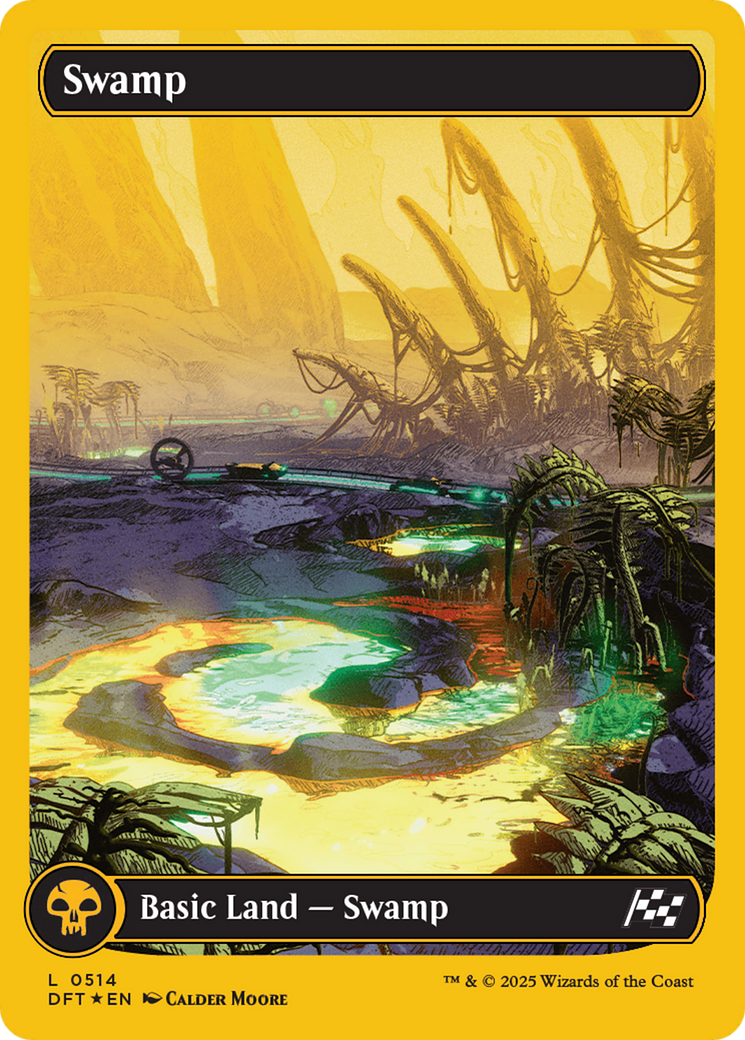 Swamp (0514) (First-Place Foil) [Aetherdrift] | Exor Games Bridgewater