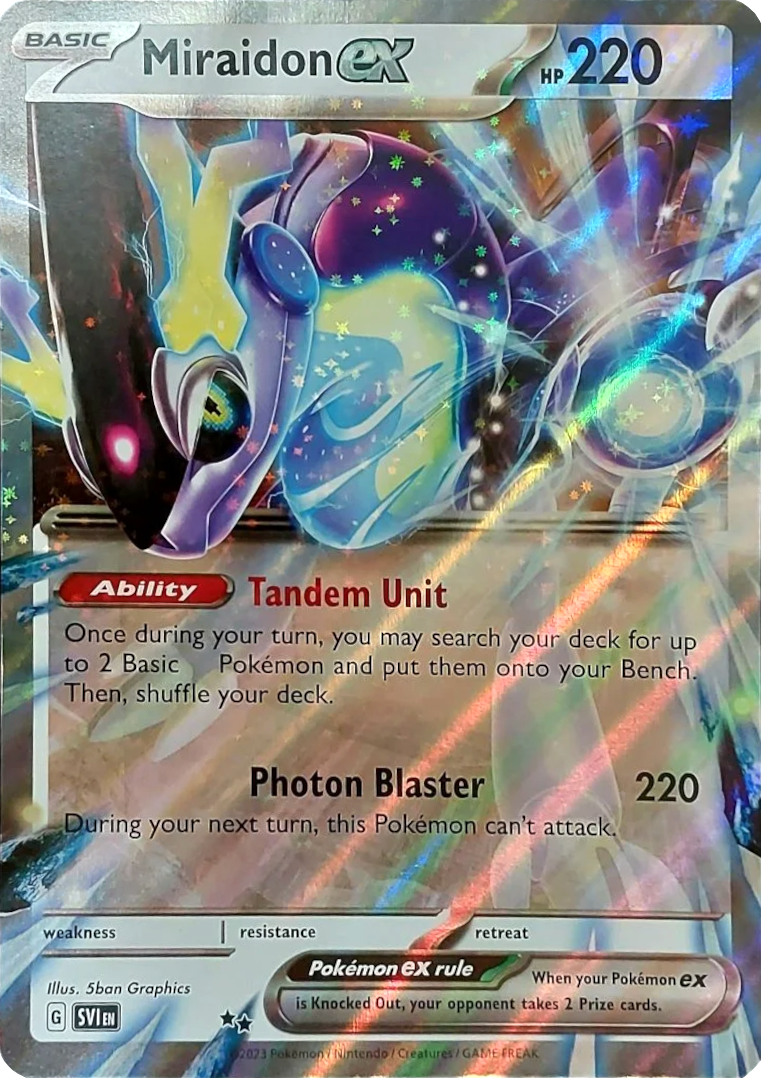Miraidon ex (Unnumbered) (Jumbo Card) [Scarlet & Violet: Base Set] | Exor Games Bridgewater